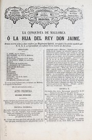 Cover of: La conquista de Mallorca, o, La hija del rey Don Jaime: drama en tres actos y cinco cuadros