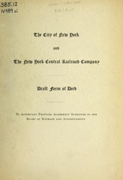 Cover of: The city of New York with the New York central railroad company by New York (N.Y.)