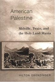 Cover of: American Palestine by Hilton Obenzinger