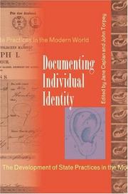 Cover of Documenting Individual Identity by Unknown