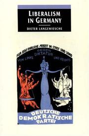 Cover of: Liberalism in Germany by Dieter Langewiesche