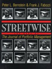 Cover of: Streetwise by Peter L. Bernstein, and Frank J. Fabozzi, editors.