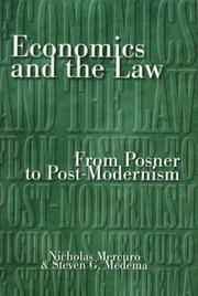 Cover of: Economics and the law: from Posner to post-modernism