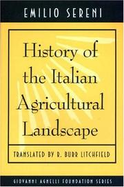 Cover of: History of the Italian agricultural landscape