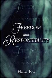 Cover of: Freedom and responsibility