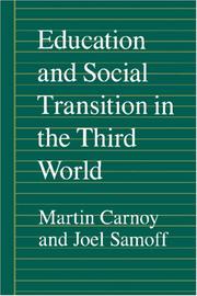Cover of: Education and social transition in the Third World
