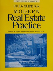 Cover of: Study guide for modern real estate practice