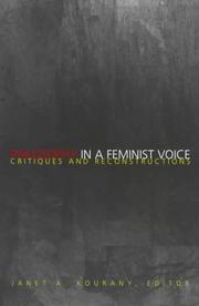 Cover of: Philosophy in a feminist voice by Janet A. Kourany, editor.