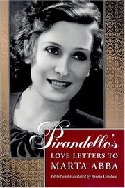 Cover of: Pirandello's love letters to Marta Abba by Luigi Pirandello