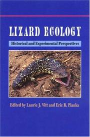 Cover of: Lizard ecology: historical and experimental perspectives