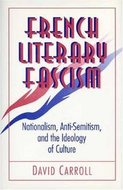 French literary fascism by David Carroll