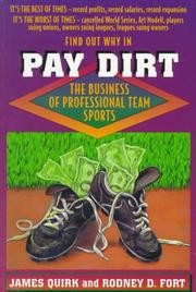 Cover of: Pay dirt: the business of professional team sports