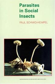 Cover of: Parasites in social insects