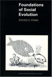 Cover of: Foundations of social evolution