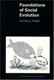 Foundations of social evolution by Steven A. Frank