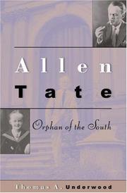 Cover of: Allen Tate: Orphan of the South