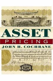 Cover of: Asset Pricing by John H. Cochrane