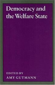 Cover of: Democracy and the welfare state
