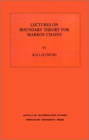 Cover of: Lectures on boundary theory for Markov chains