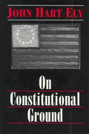 Cover of: On constitutional ground