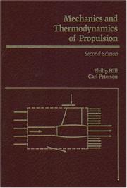 Cover of: Mechanics and thermodynamics of propulsion by Hill, Philip G.