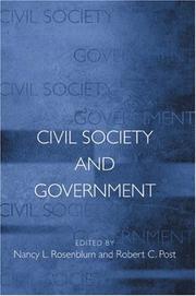 Cover of: Civil Society and Government. by 