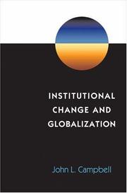 Cover of: Institutional change and globalization