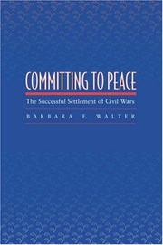 Cover of: Committing to Peace by Barbara F. Walter
