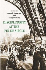 Cover of: Disciplinarity at the fin de siècle