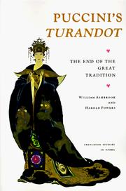 Cover of: Puccini's Turandot by William Ashbrook
