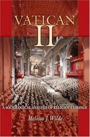 Cover of: Vatican II: A Sociological Analysis of Religious Change