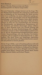 Cover of: Wagner-Chronik: Daten zu Leben und Werk.