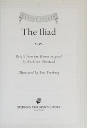 Cover of: The Iliad by Kathleen Olmstead