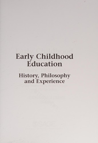 Early Childhood Education by Cathy Nutbrown, Peter Clough, Philip Selbie