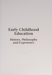 Cover of: Early Childhood Education by Cathy Nutbrown, Peter Clough, Philip Selbie