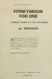 Cover of: Honeymoon for One by Sam Bate