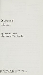 Cover of: Survival Italian