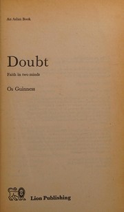 Cover of: Doubt: Faith in Two Minds