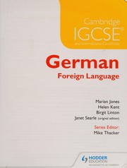 Cambridge IGCSE® German Foreign Language by Marian Jones, Helen Kent