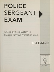 Cover of: Police sargeant exam.