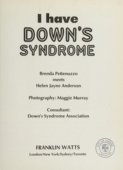 Cover of: I Have Downs Syndrome: Brenda Pettenuzzo Meets Helen Jayne Anderson (One World)