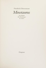 Cover of: Minotaurus by Friedrich Dürrenmatt