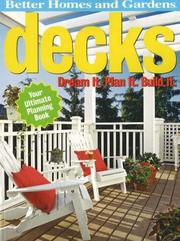 Cover of: Decks by Better Homes and Gardens