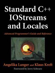 Cover of: Standard C++ IOStreams and locales: advanced programmer's guide and reference