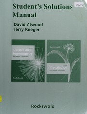 Cover of: Algebra and Trigonometry With Modeling Visualization by Gary K. Rockswold