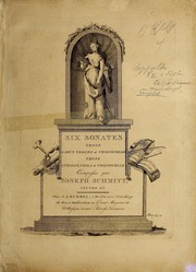 Cover of: Six sonates, trois a deux violons & violoncelle, trois a violon, viola & violoncelle, oeuvre XI