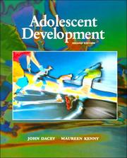 Cover of: Adolescent development by John S. Dacey