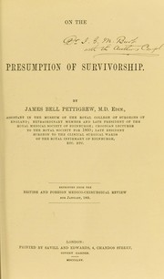 Cover of: On the presumption of survivorship