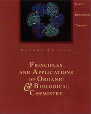Cover of: Principles & applications of organic & biological chemistry | Robert L. Caret