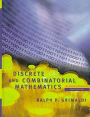 Cover of: Discrete and combinatorial mathematics by Ralph P. Grimaldi